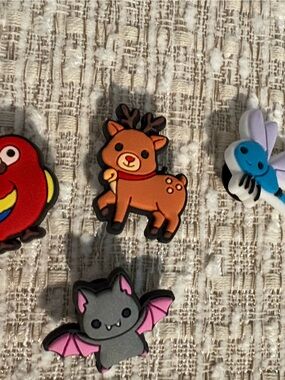 Miscellaneous Shoe Charm Set of 4 rubber shoe charms NWOT